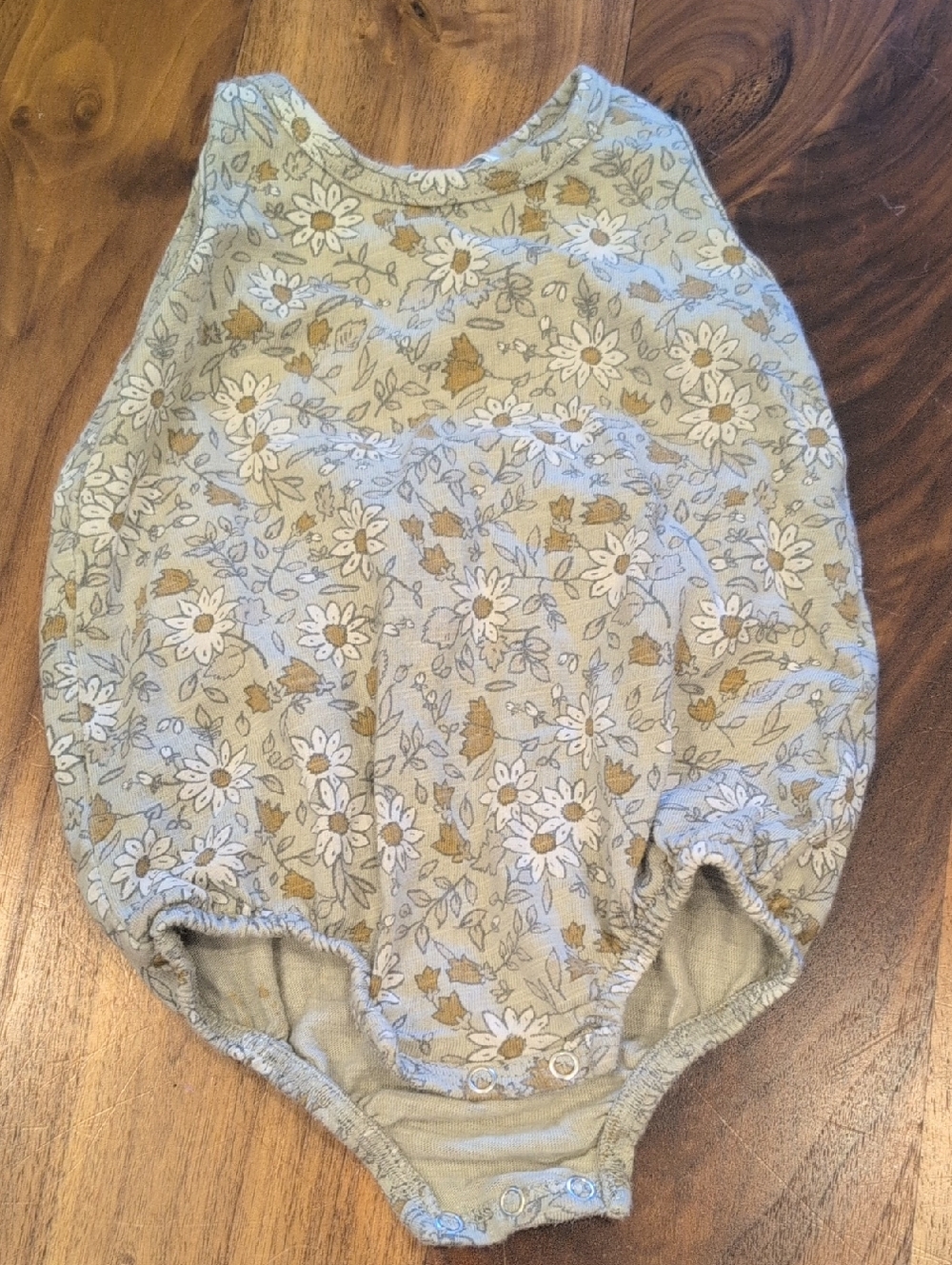 Rylee + Cru Sage Floral Baby One-Piece